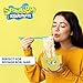 Culture Fly Spongebob Ramen Bowl Set with Chopsticks and Spoon - 20 oz Ceramic Instant Noodle Bowls with Chopsticks, Ramen Noodle and Rice Bowl, Anime Holiday Gifts for Men