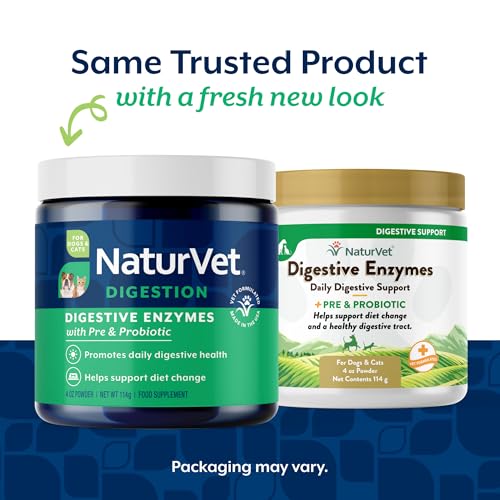 Image of NaturVet Digestive Enzymes with Pre & Probiotic for Dogs & Cats - 4 oz