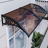 marquesina puerta segunda mano Material resistente a los rayos UV: El material del toldo también es resistente a los rayos UV, lo que significa que está protegido de los daños causados por el sol y no se decolora ni se rompe.