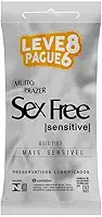 Preservativo Sex Free Sensitive Mais Fino 8 Unidades