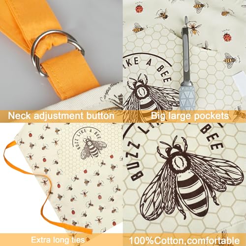 SiXsigma Sports Unisex Chefs Apron For Home And Kitchen - Quick Dry Novelty Cotton Aprons For Cooking, BBQ, Grill & Baking - Ideal Aprons Christmas Gifts For Women & Men (Bumble Bees) - Cosy Home Interiors SiXsigma Sports Unisex Chefs Apron For Home And Kitchen - Quick Dry Novelty Cotton Aprons For Cooking, BBQ, Grill & Baking - Ideal Aprons Christmas Gifts For Women & Men (Bumble Bees) - Image 7