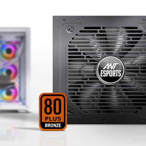 Image of Ant Esports RX550 550 Watt 80 Plus Bronze Certified Power Supply /PSU for PC with Smooth & Silent 120mm Fan