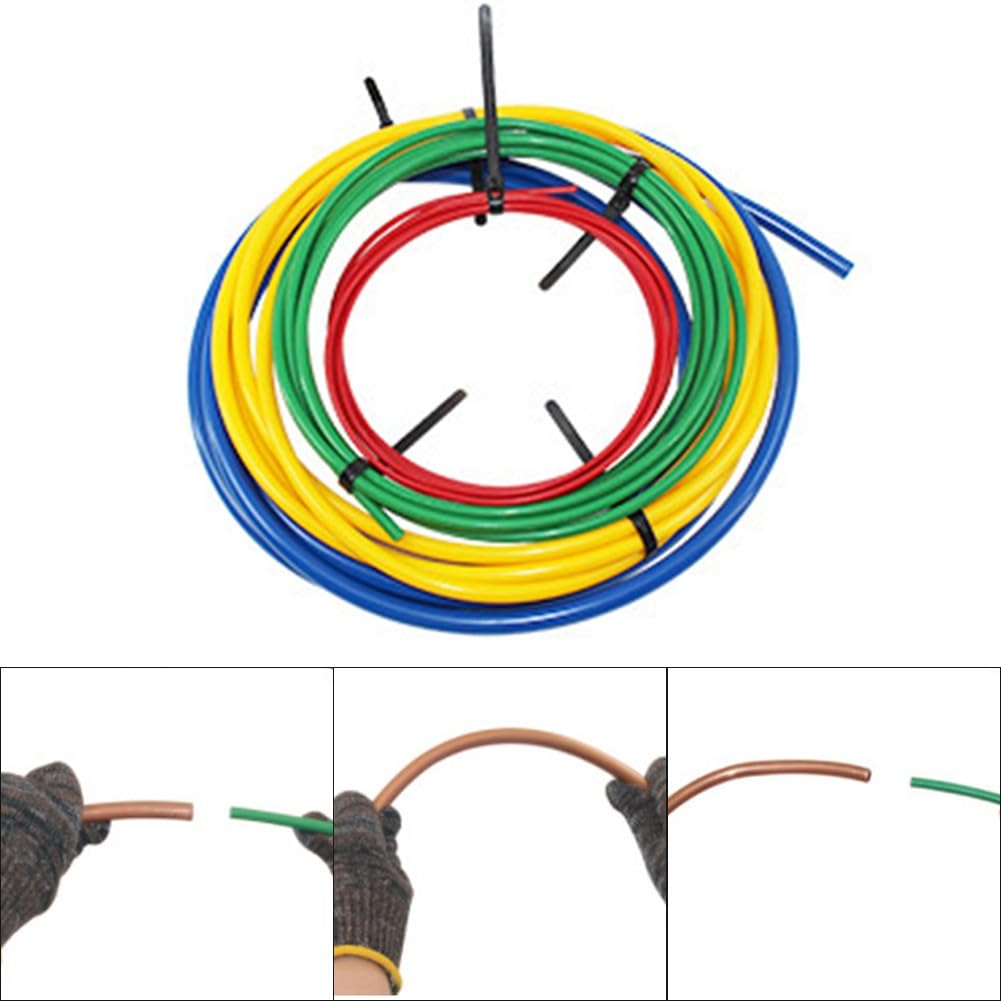 4M Kupferrohr-Biegestreifen-Kit für Klimaanlage, PE-Kunststoffrohrbieger-Set mit 4 Größen für 1/4 3/8 1/2 5/8 Zoll Rohre