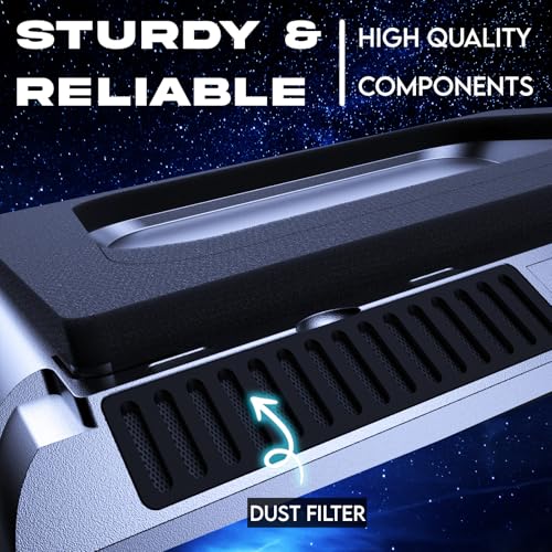 Image of KLIM Everest Laptop Cooling Pad | Powerful 4300 RPM Turbo Fans | Sealed Foam for Maximum Cooling | Protect Your Gaming Laptop from Overheating | Fits 14 inch to 17.3 inch Laptops | RGB Lights