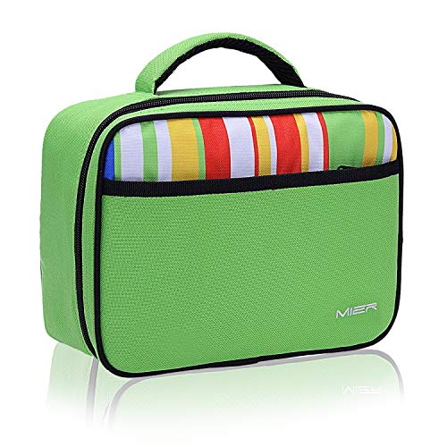 MIER Lunch Box, Fit in Backpack, Green