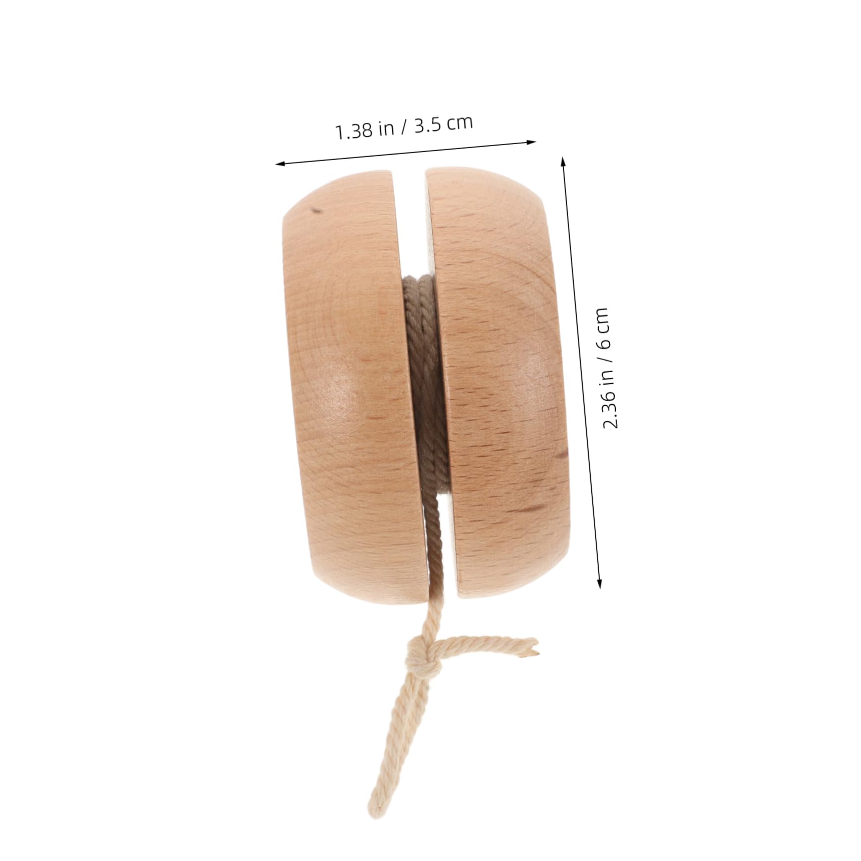 Toddmomy Cute Wooden Yoyos Kids Exercise Toys Yoyo for Toddlers Classroom Prize String Ball Toy