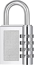 Carbon Steel Tiny Deal Number Lock Small Bag Lock Travel Lock Luggage Resettable Password Locks Combination Pack of 1, Multicolor