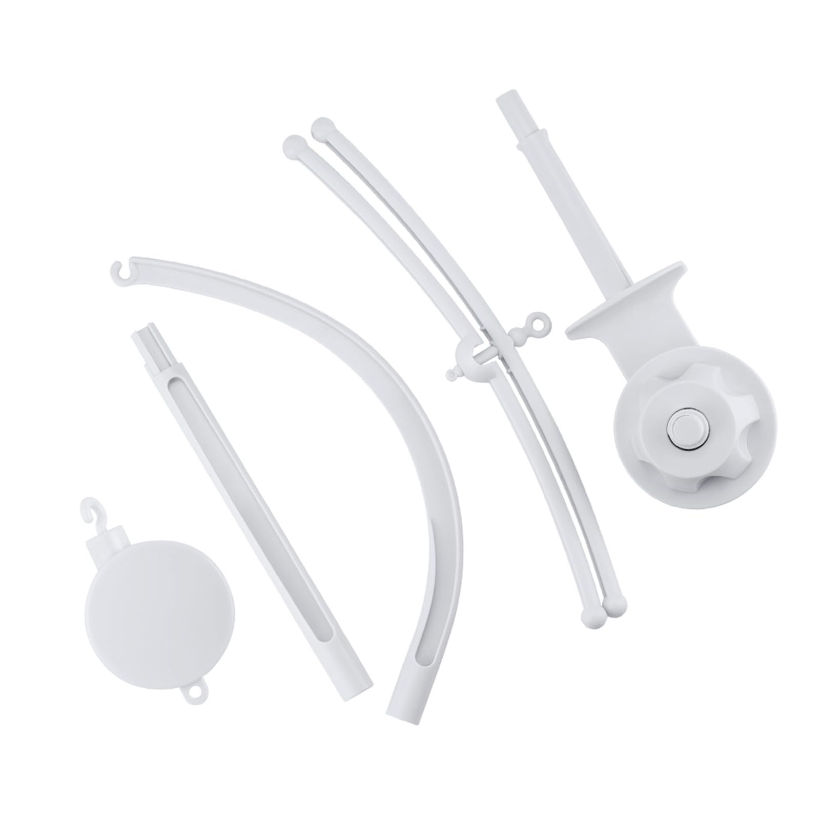 Soporte para cama y cuna de bebé - Brazo móvil con caja de música mecánica y soporte extendido con tuerca y tornillo - Juguetes para Baby Girl & Boy