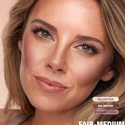 Image of FOCALLURE 3 Pcs Cream Contour Sticks,Shades with Highlighter & Bronzer & Blush,Non-greasy Long-wear Face Contouring Pen,Easy to Sculpt the Face and Create a Lightweight Finishing Makeup,NEUTRAL