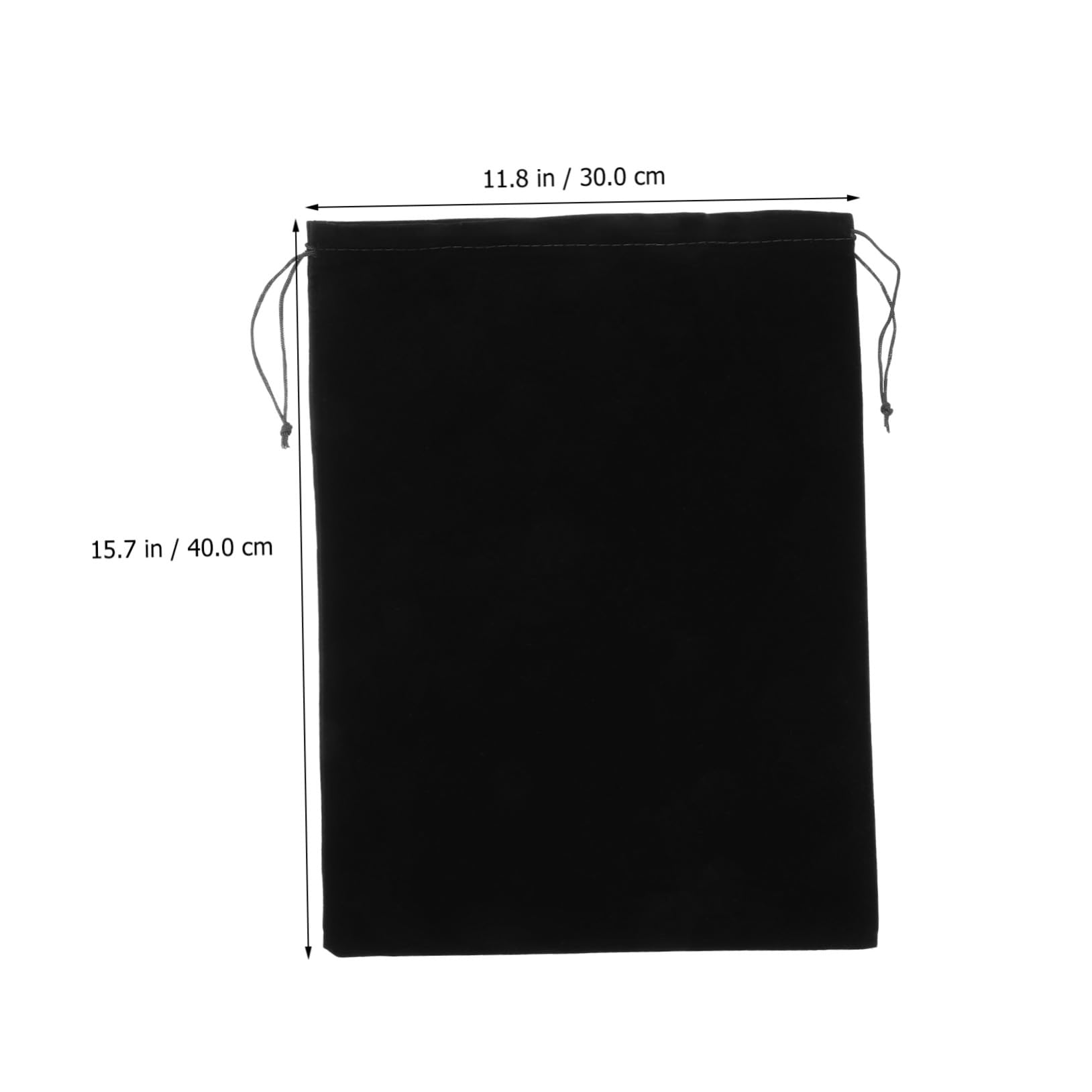 TOYZFRIENDY Sacchetti Regalo Grandi in Flanella Nera Coulisse, Set Da 10 Pezzi 30x40 Cm, Borse Portaoggetti Multiuso Per Bomboniere, Caramelle e Feste, Per Natale e Compleanni