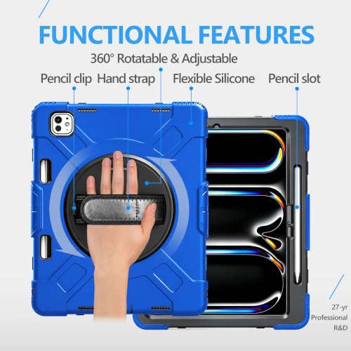 Image of Miesherk STOCK Case for iPad Pro 13 Inch M5 2025 /M4 2024 Blue