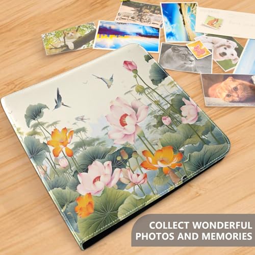 Álbum de Fotos DIY Autoadhesivo FLildon PU Cuero 3 Anillas 40 Páginas 8x10 para Memorias miniatura 5