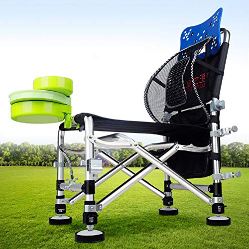Preisvergleich Produktbild WYX Fischenstuhl Mehrzweck Klappstühle Aluminiumlegierung Angelzubehör Faltbare Angeln Hocker Zubehör für Camping Outdoor Strand