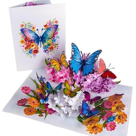 Beautiful Pop-Up Flower Greeting Card by Devine Cards Cover