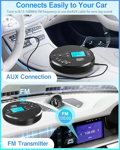 Sunoony Portable CD Player with Bluetooth