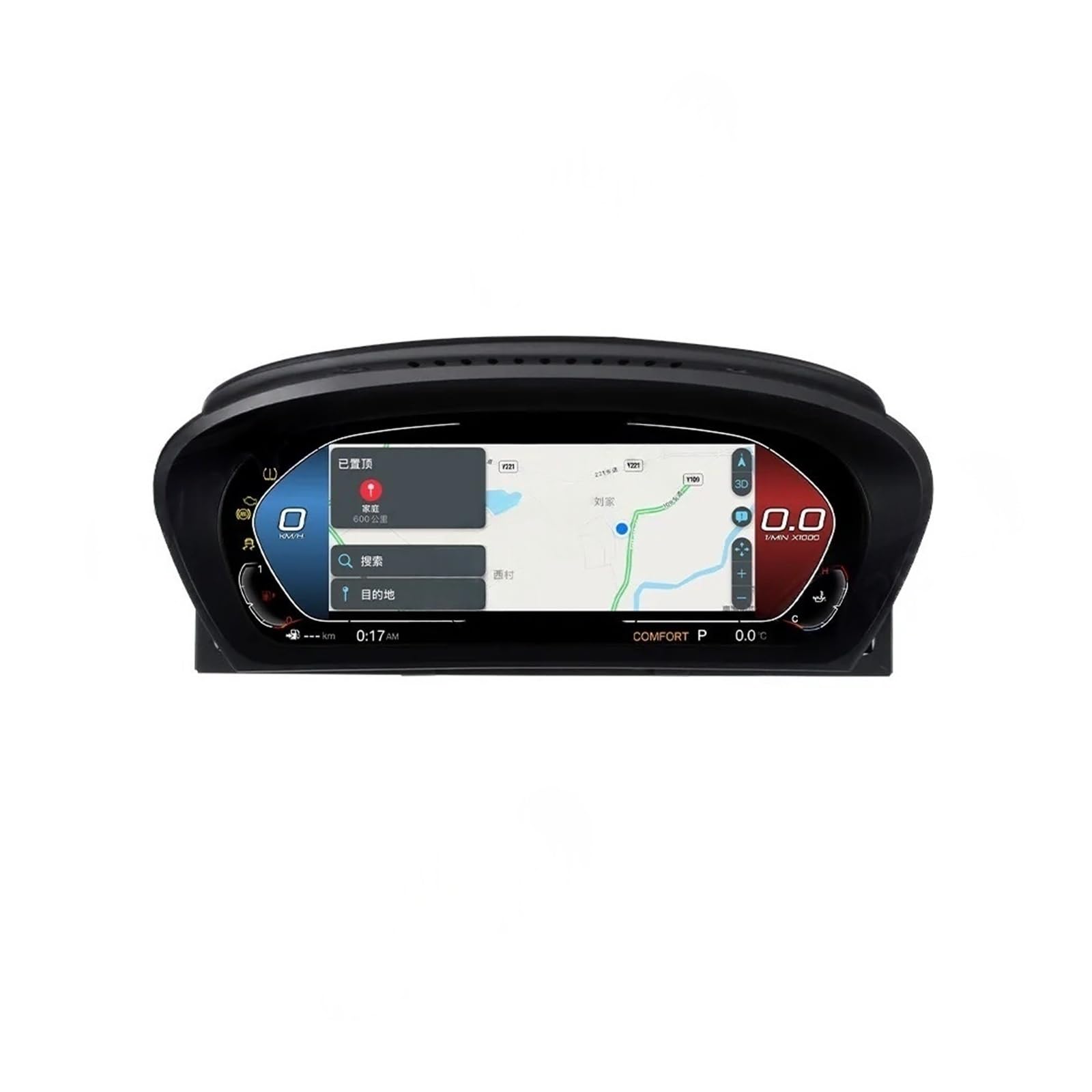 MM Sport Carplay con diseño de cabina virtual para el salpicadero del BMW Serie 5 E60 7