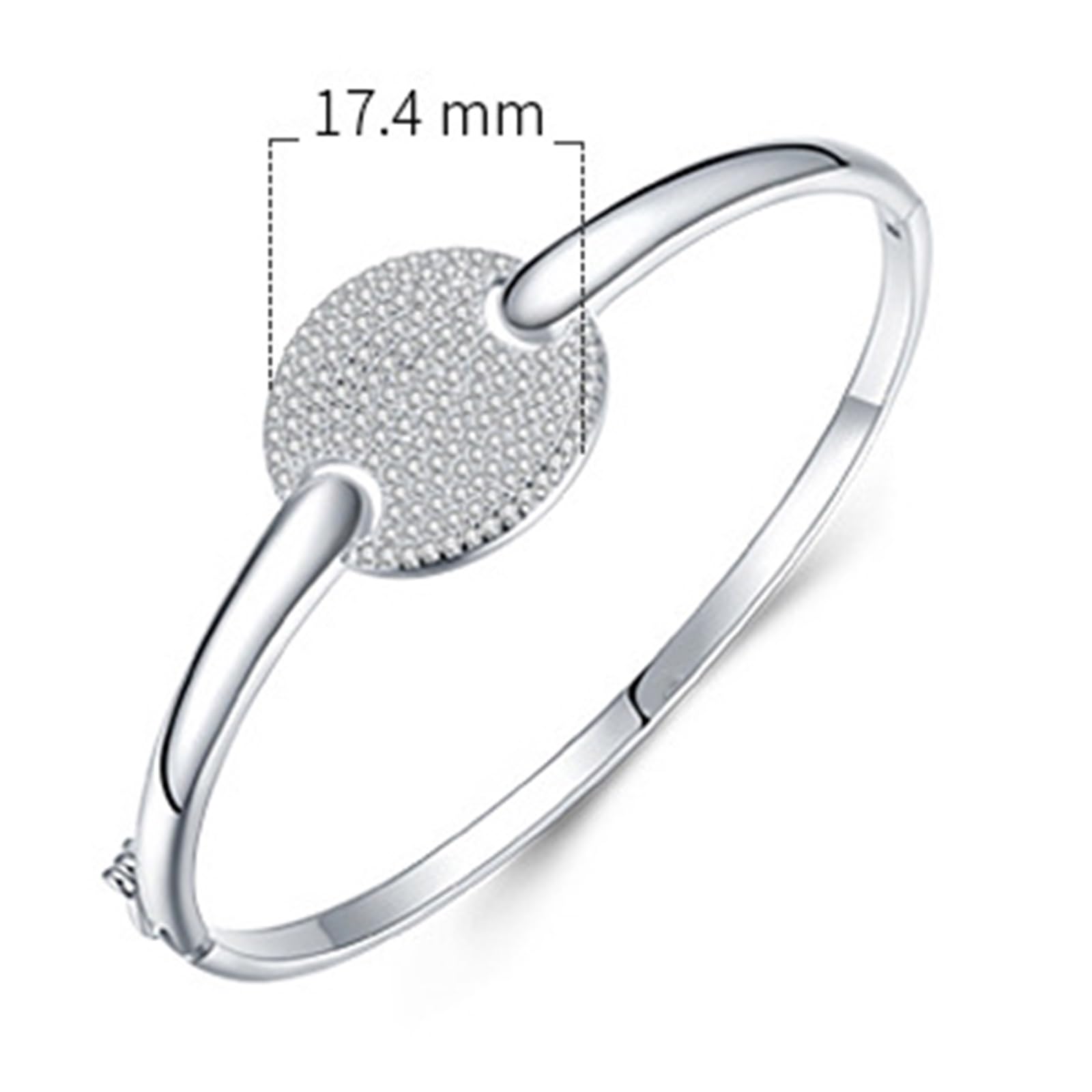 Schmuck Armband für Damen, Moissanit Elegant und funkelnd Charm Armband Rosegold für Sie, 9K/14K/18K Weißgold/Platin 950