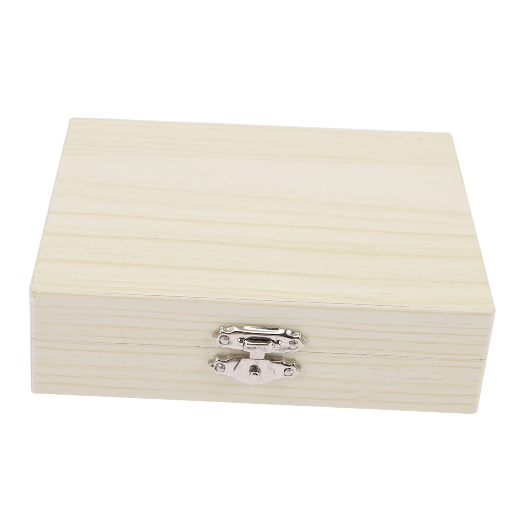 CIYODO Natural Wood Microscope Slide Holder 25 Slots Slide Storage Box Sturdy Metal Buckle