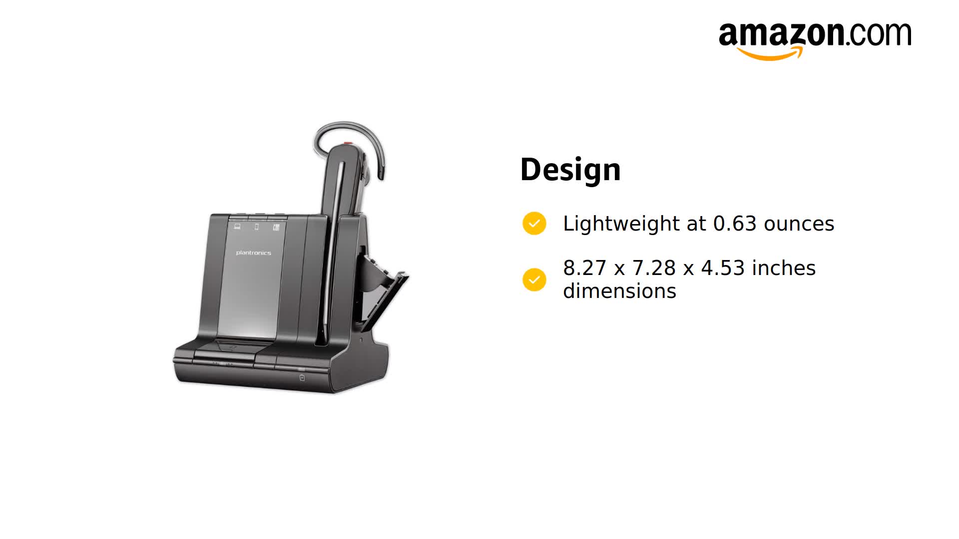 Amazon.com: Plantronics Savi 8245 Office Headset (Microsoft
