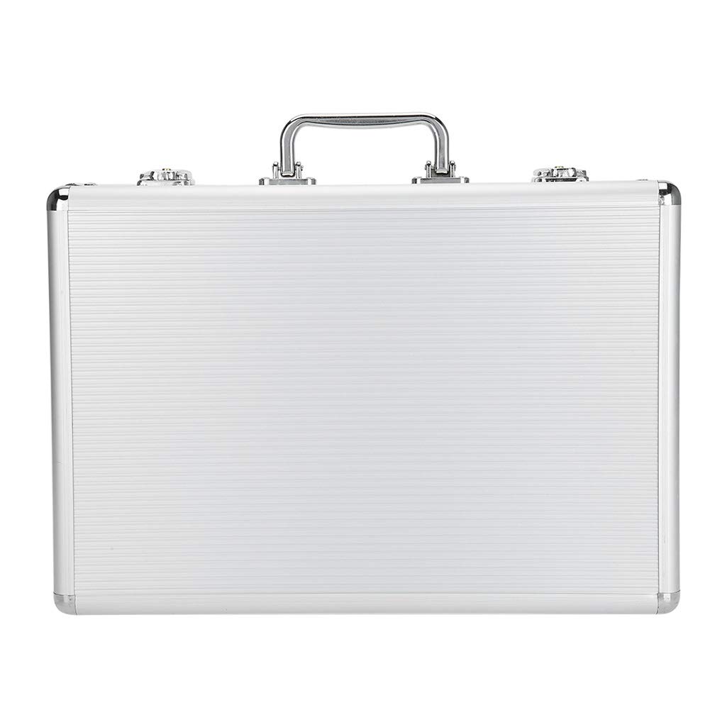 Brrnoo Caja de reloj de aluminio con 24 compartimentos, expositor para colección y almacenamiento de relojes, organizador para relojes de pulsera