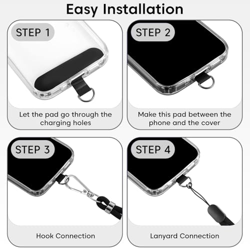 Image of Sounce Adjustable Nylon Lanyard Universal Neck and Wrist Strap, Compatible with all Mobile Phones, Secure Anti Drop, Durable, Lightweight