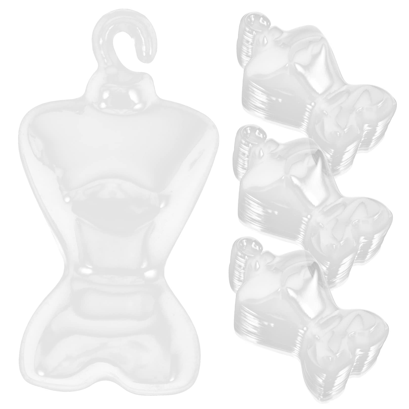 Garneck 100pcs Boys and Girls Toy Doll Clothing Hanger Dress Form Mannequin Chinese Doll Hanger