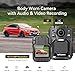 Tarkonn Body Camera with Audio and Video Recording, 4K/2160P Body Cam, 2PCS 1950MAH Batteries, Night Vision, GPS Enabled, 128G Police Body Worn Camera