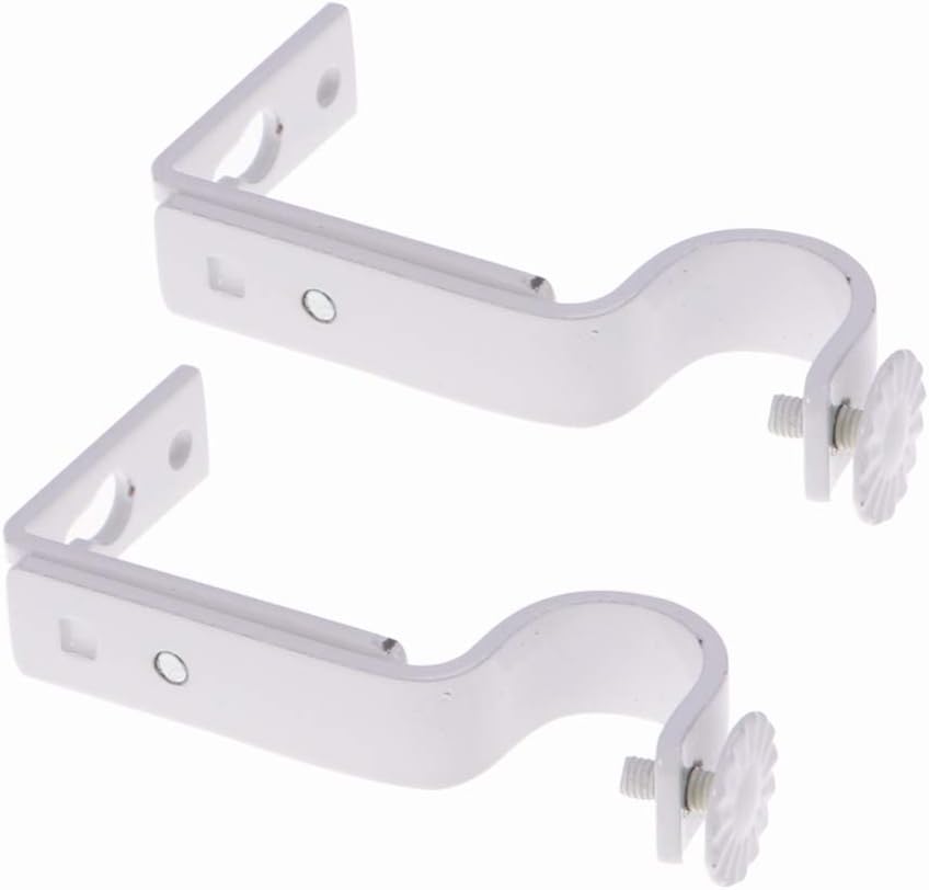 NOLITOY Curtain Hooks Curtain Brackets 2Pcs Curtain Rod