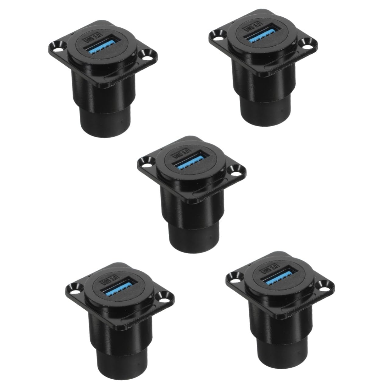 Alipis 5stücke USB Panel Mount Coupler Wasserdichter USB Flush Mount Adapter Für Desktop Und Laptop Übertragungsgeschwindigkeit Kompatibel Schutzabdeckung