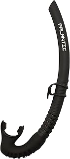 Palantic Low Volume Flexible Snorkel – Freediving & Spearfishing Snorkel with Soft Mouthpiece, Streamlined Design for Minimal Drag, Comfortable & Durable