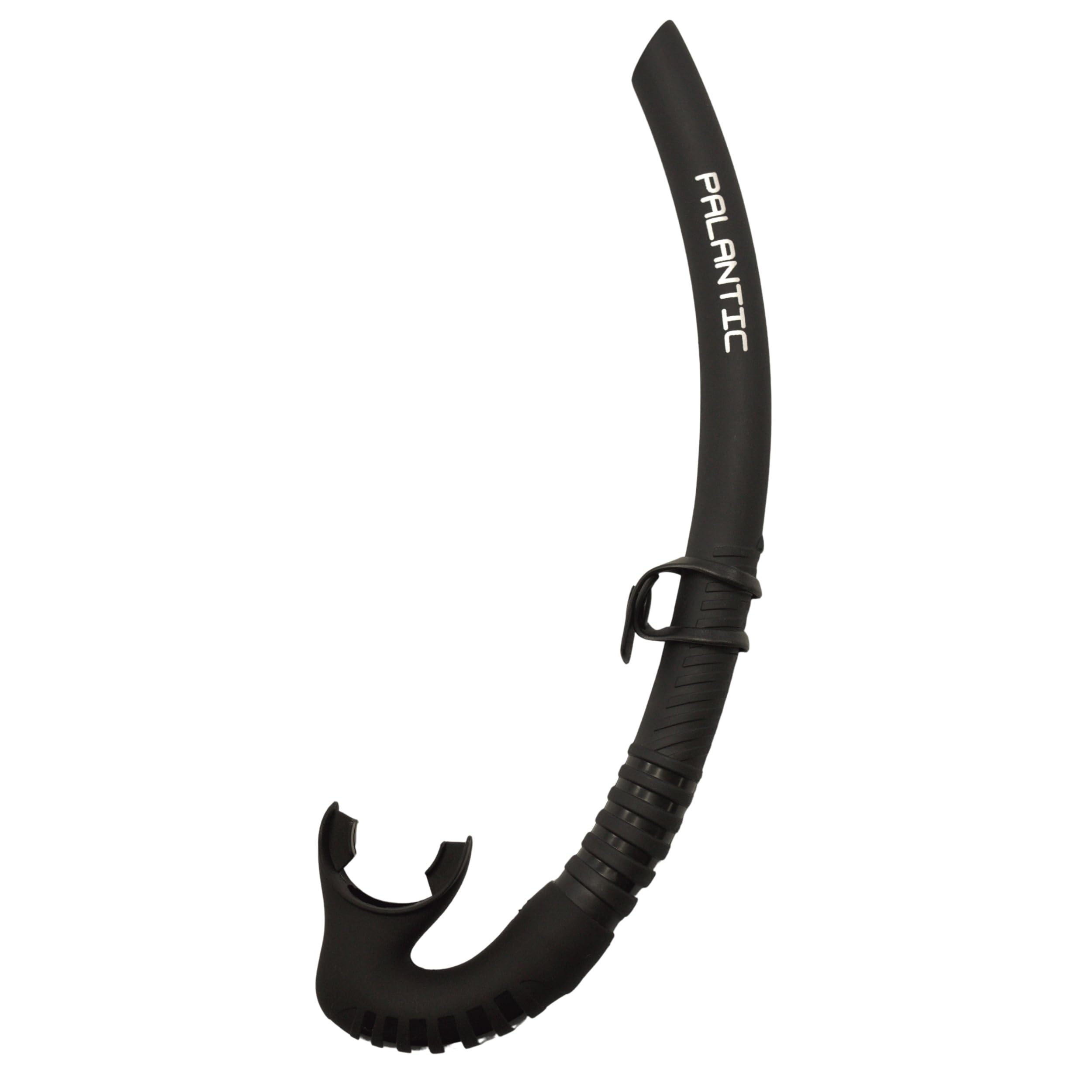 Palantic Low Volume Flexible Snorkel – Freediving & Spearfishing Snorkel with Soft Mouthpiece, Streamlined Design for Minimal Drag, Comfortable & Durable
