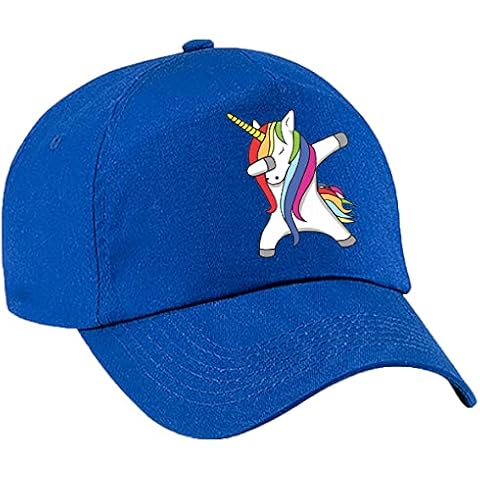4sold Girls Fabulous Colorful Unicorn Baseball Cap Kids Caps Sport Rainbow Kids Summer Hat School Girl Adjustable Baseball - Rpyal Blue Cover