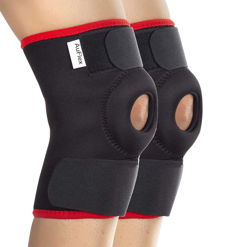 AuFlex Knee Cap, Knee Support for Joint Pain Relief Women and Men- Red-_Pack Of 2-XL (B09ZMFD7RP) Amazon Price History, Amazon Price Tracker