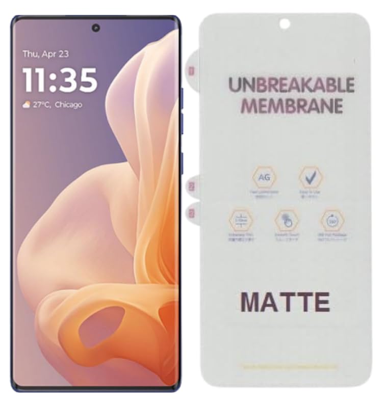 Image of TPU Anti Glare Matte Unbreakable Membrane Front Screen Protector For Motorola Moto G85 5G With Easy-Self Installation Kit | Matte