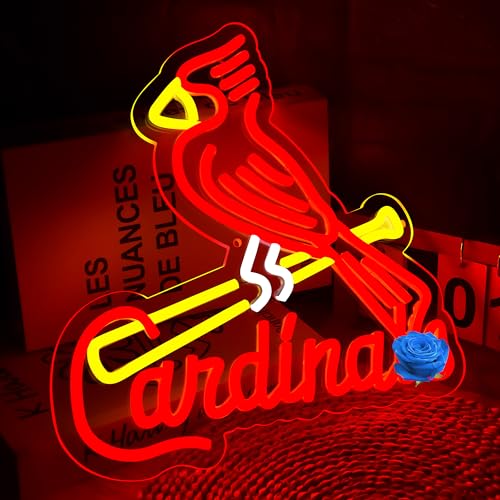 Baseball Neon Sign for Wall Decor Baseball Team Led Neon Sign for Man Cave Bedroom Sport Club Garage Party Bedroom Dorm Birthday Gift for Fans Size 13 * 13.4 In(ZYLD134)