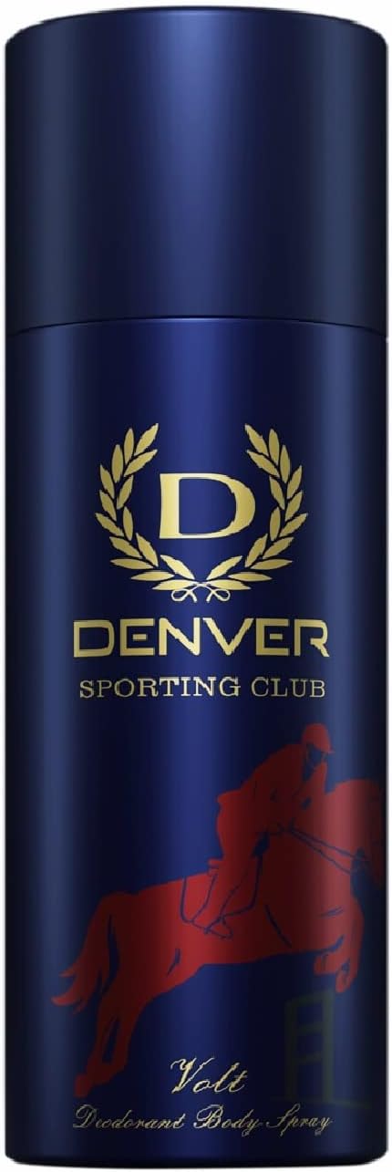 DENVER Sporting Club Volt - 165ML | Long Lasting Deo Spray from Men
