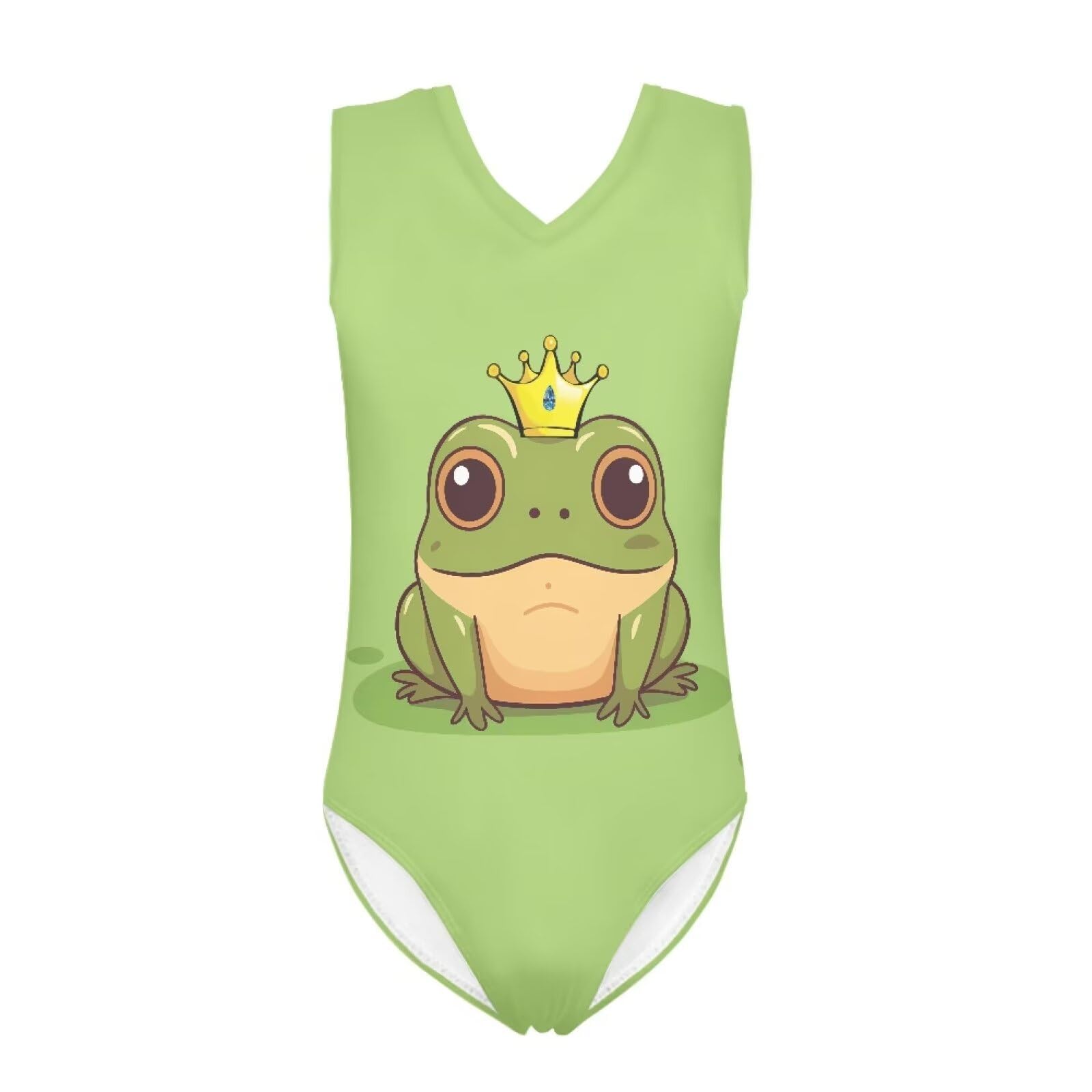 Cartoon Pattern Kids Girls Bathing Suits One Piece Swimsuit Soft &amp; Quick Dry, 5-14Years