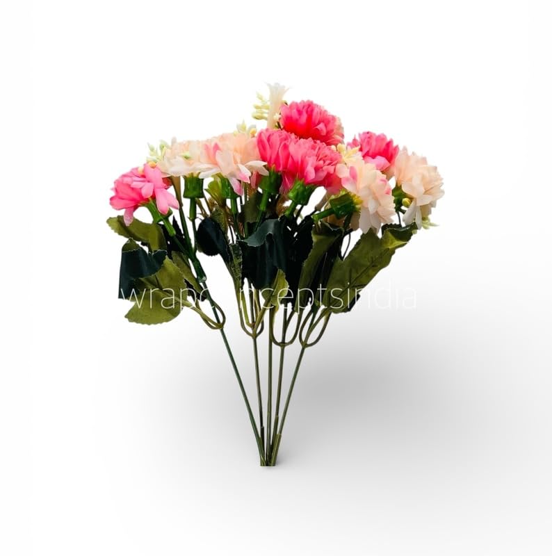 Wrap Concepts Small Carnation Bunch | Elevate Your Wedding, Party, Anniversary, or Festive décor with These Charming Small Carnation Bunch. (PeachPink)-image-43