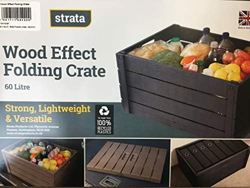 3 x Taupe Wood Effect Crate