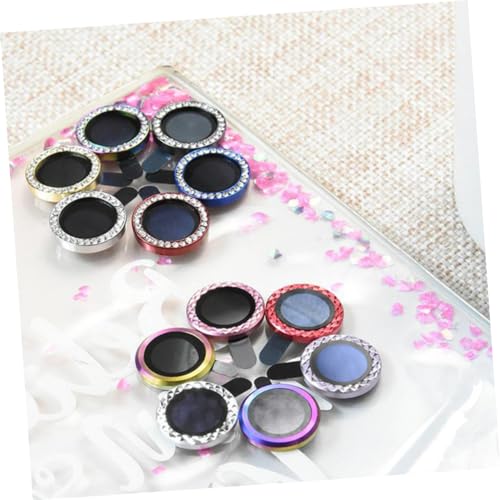 OSALADI 60 Peças De Filme De Lente Temperado Em Mosaico De Vidro Temperado