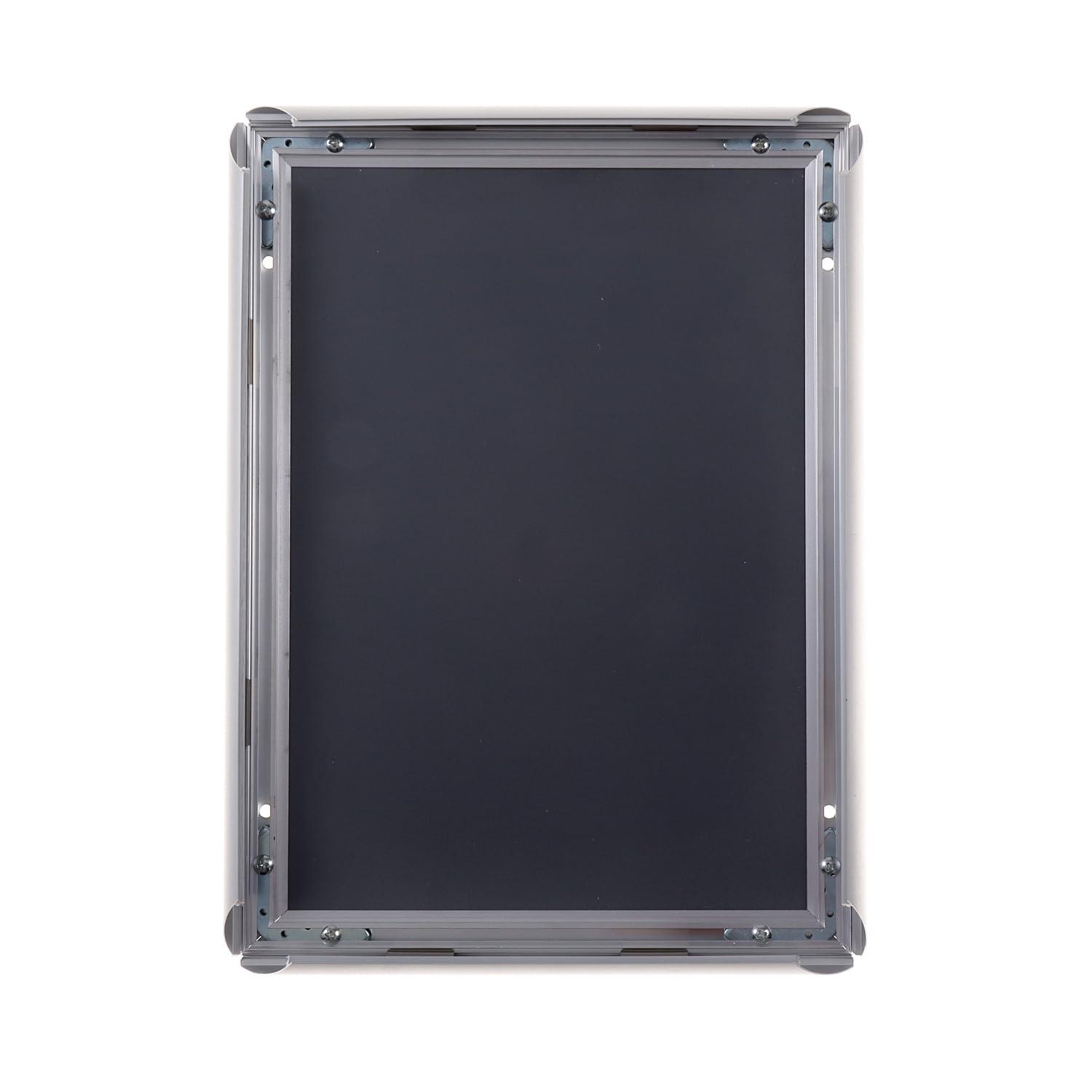 Europel Economy Snap ramka A4, kolor srebrny, profil aluminiowy 25 x 11 mm, do plakatów 21 x 29,7 cm, folia antyrefleksyjna, ekspozycja reklam, menu, hotelu, biura, restauracji