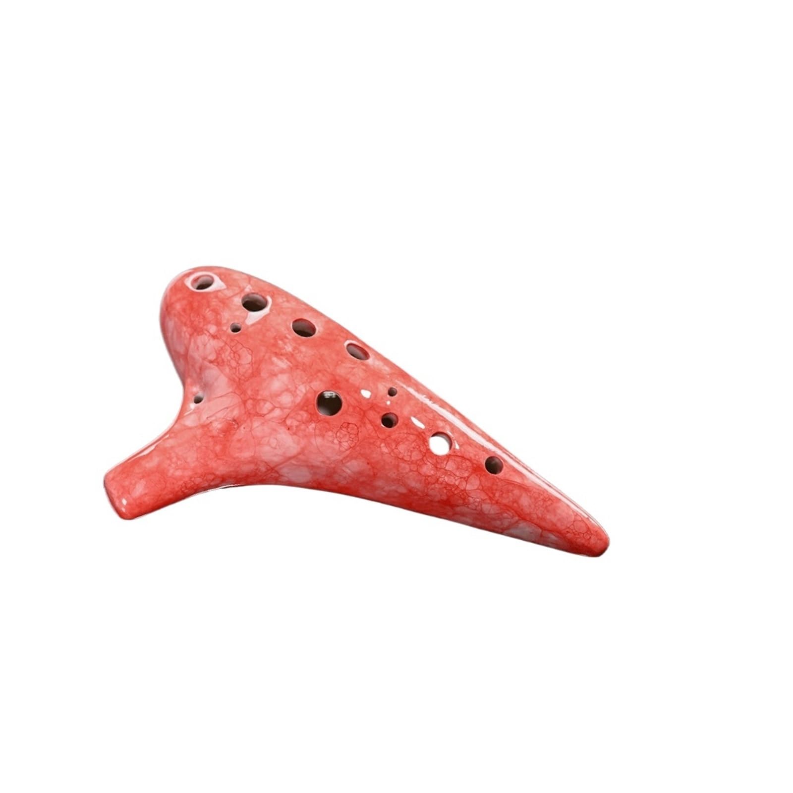 Ocarina principianti Suonare L'ocarina 12 Fori AC Tuned Ocarina Strumento Musicale Ocarina Per Principianti Dodici Fori(Red)