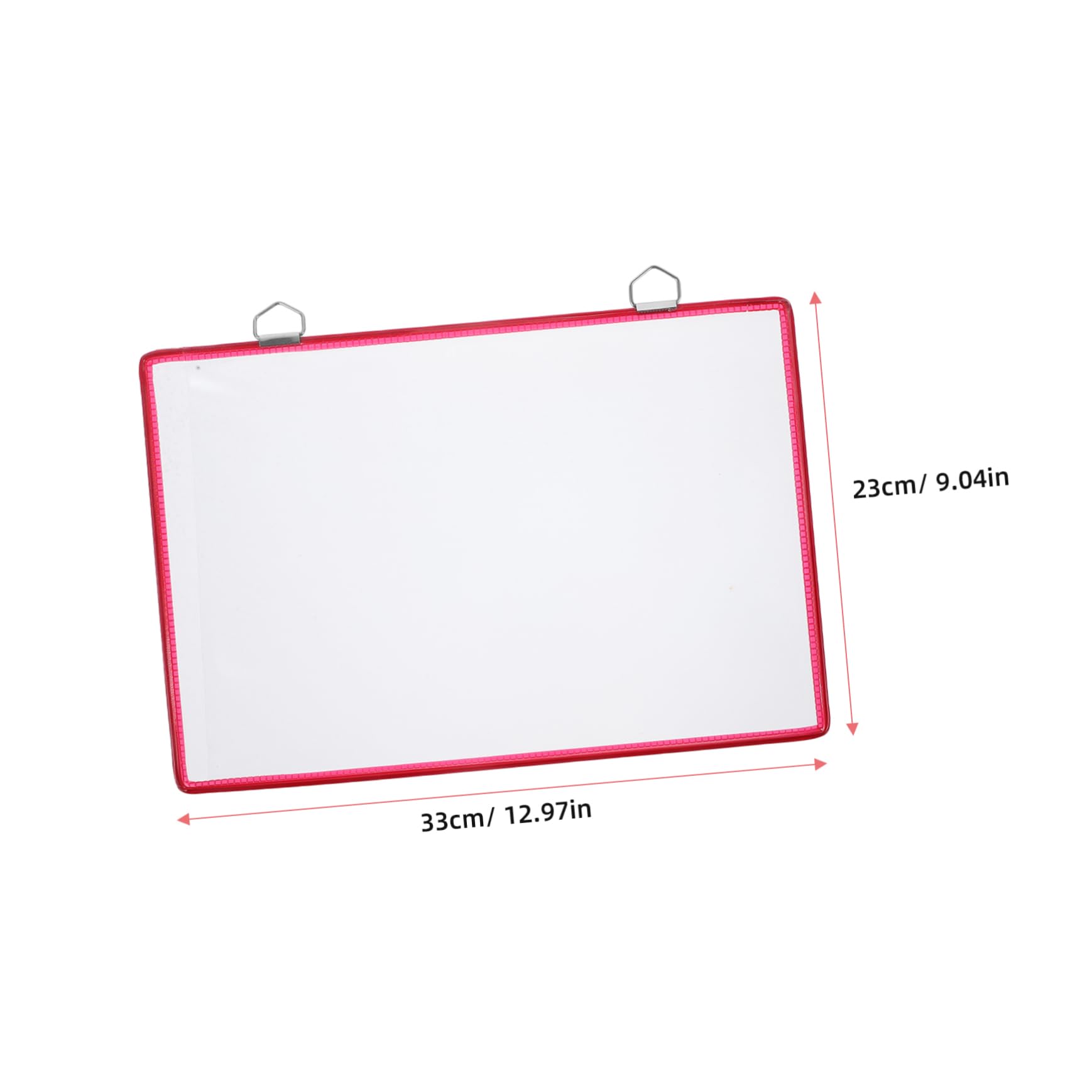 Uonlytech 2Pcs Wall File Organizer Clear Hanging Folder for Documents Bills and Receipts and Deformation File Storage Bag for Office Home and School Use