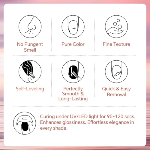 Set 6 esmaltes en gel nude rosa 10g 3-Free miniatura 6