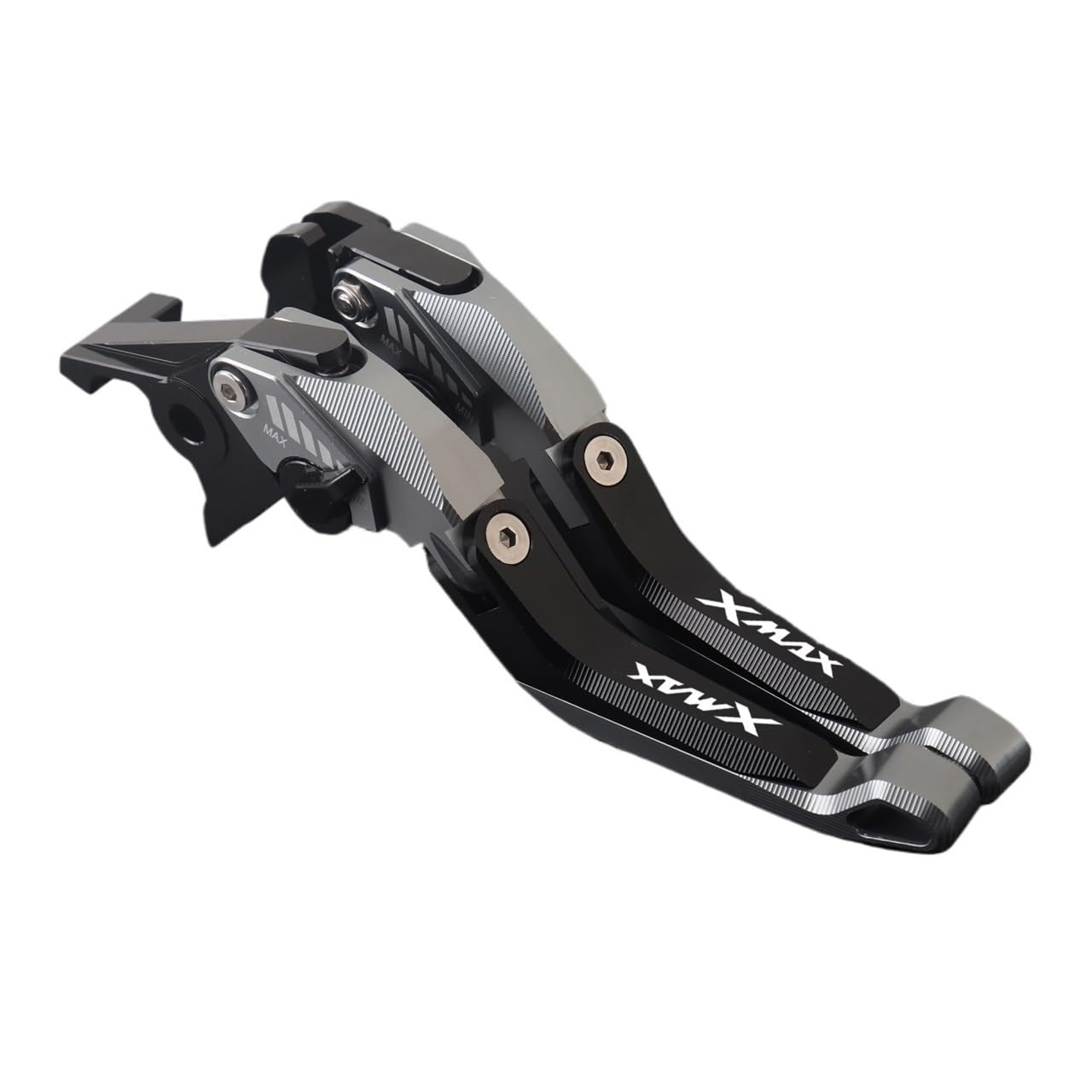 Leva freno regolabile moto Per XMAX300 XMAX250 XMAX400 Moto In Alluminio Pieghevole Estensibile Freni Leve Frizione(Gray B)