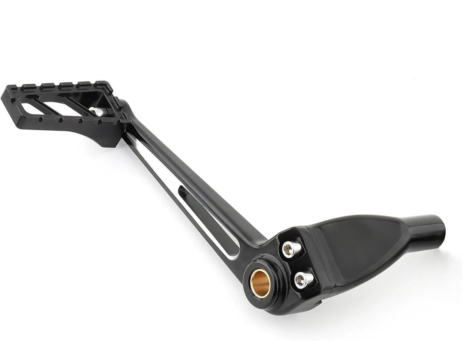 Palanca de embrague de freno mecanizada para Softail Estándar acabado Black White B