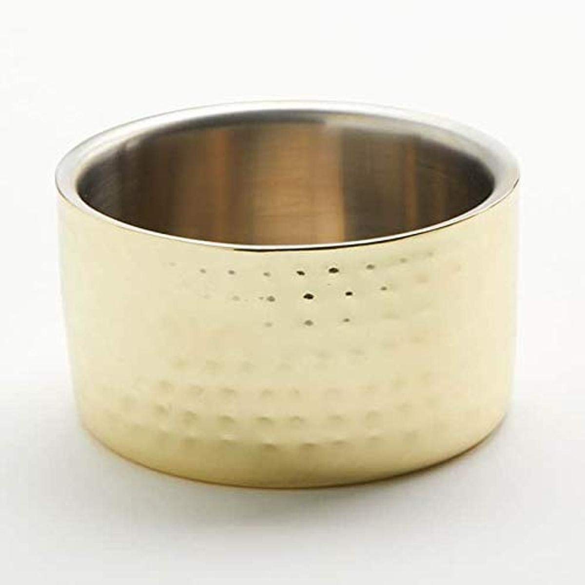 Hammered Wine Bowl by American Metalcraft – 17.0 ounces, Hammered, Gold, Model GHW4