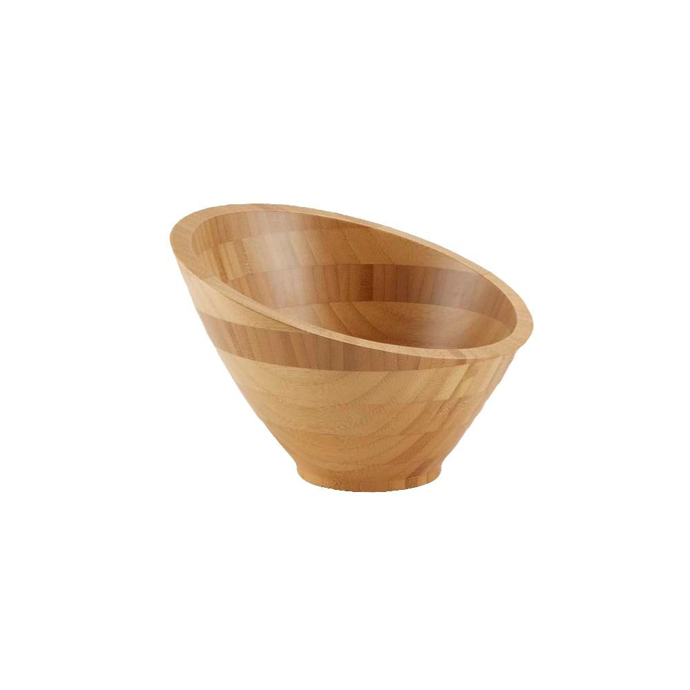 Bamboo 22 Oz. Angled Bowl by American Metalcraft – 22.0 ounces, Metal, Model BAMSL82