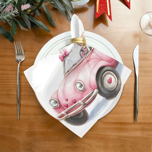 Servilletas de tela senya para San Valentín pack x6 miniatura 3