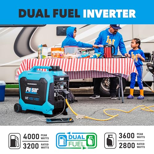 Pulsar 4000 Watt Dual Fuel RV Ready Inverter Generator with Remote Start - Image 5